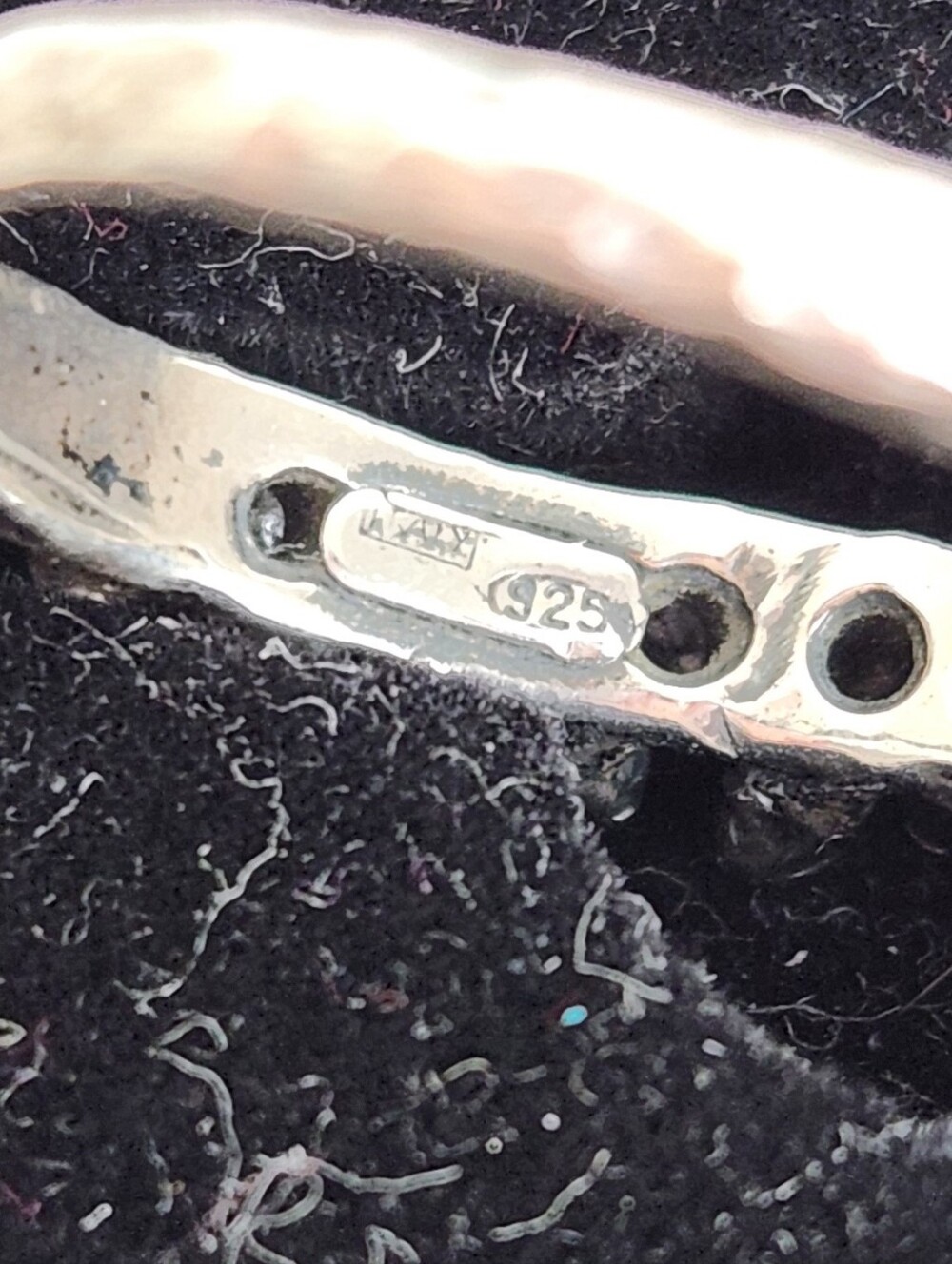 Italian Silver Rhinestone Ring - Picture 7 of 11